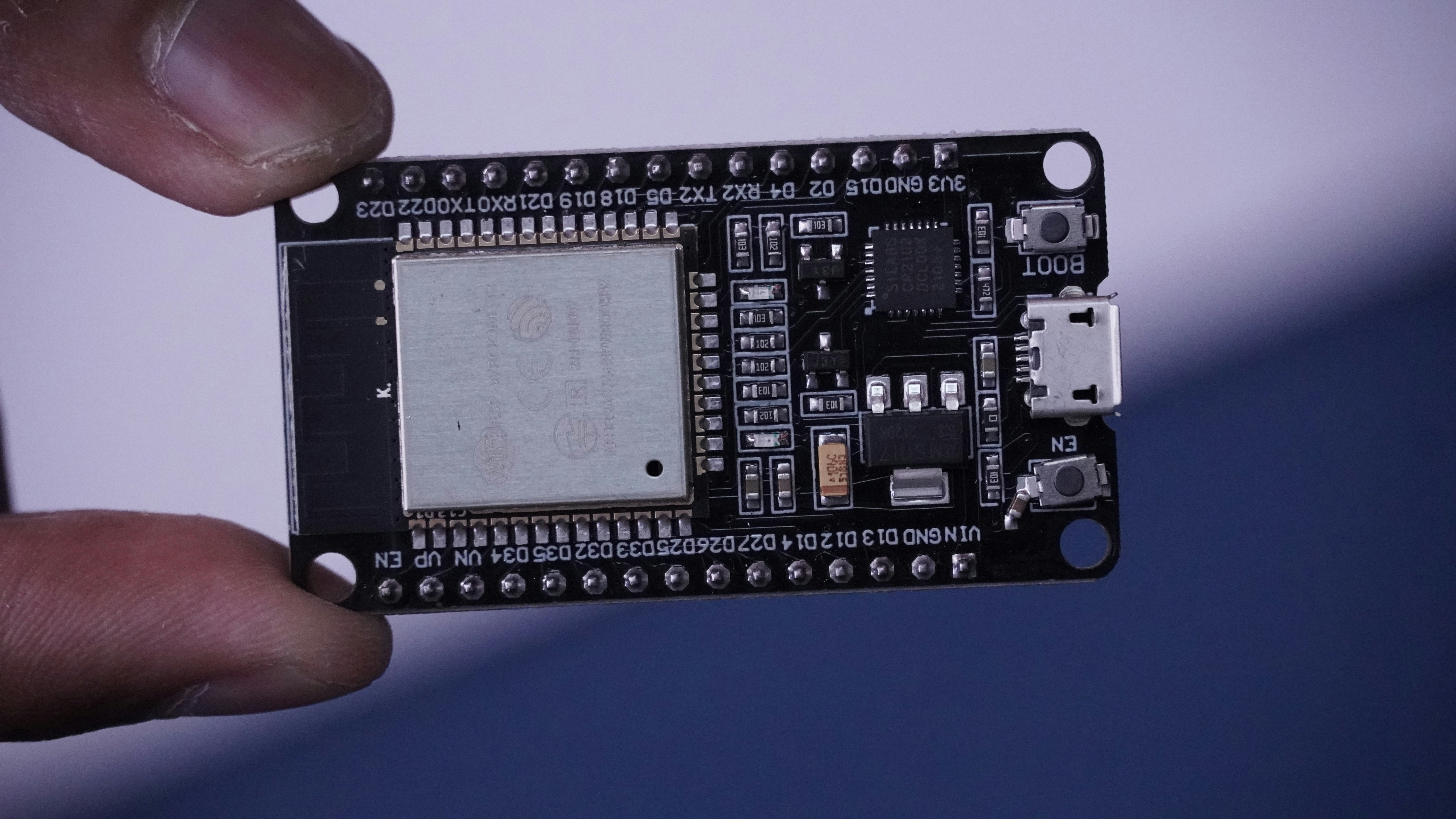 Picture of ESP32 microcontroller